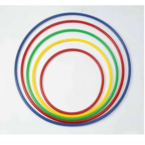 Cerchio in plastica colorata sezione tubolare da mm.20, diam.cm.70.