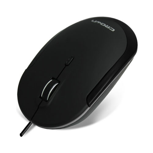 Mouse ottico cablato USB 1000/1600DPI regolabili Crown Micro